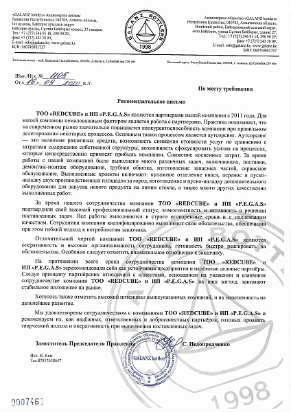 Рекомендательное письмо 16.09.2020
